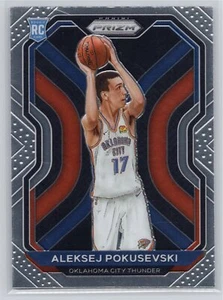 2020 Panini Prizm #264 Aleksej Pokusevski OKC Thunder RC - Foto 1 di 2