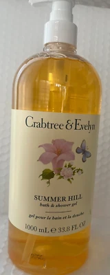 CRABTREE & EVELYN SUMMER HILL BATH & SHOWER GEL BONUS SIZE 33.8FLOZ - Image 1 of 2