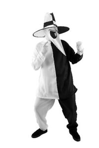 Spy vs Spy White and Black Spy Adult Deluxe Costume Large/XL, NEW SEALED