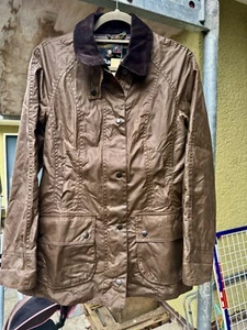 Barbour Wachsjacke Beadnell XL Damen Braun Neu - Bild 1 von 17