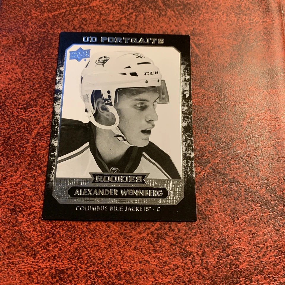 Bhh 2014/15 Upper Deck Portraits P-50 Alexander Wennberg Columbus blue jackets￼ - Image 1 of 2