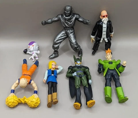 Vintage DBZ Dragonball Z Figure Lot Piccolo Cell Android 18 Master Roshi Frieza Cover