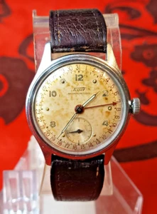 RARE! TISSOT POINTER DATE cal.27-63 SS VINTAGE 40's RARE 15J SWISS WATCH. - Picture 1 of 18