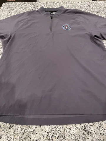 Gray Burlington Sock Puppets New Era 1/4 Zip Pullover Warmup SS Appalachia Leag Cover