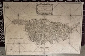 Fac simile ancien de BELLIN (Jacques-Nicolas). [CORSE] Carte de l'isle de Corse. - Imagen 1 de 4