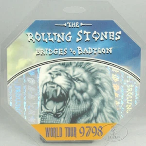 Rolling Stones 1997-98 laminierter Backstage Pass mit SMASHING PUMPKINS - Bild 1 von 2