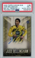 2020 Topps Chrome BVB Jude Bellingham Superfractor Autograph 1/1 PSA 7 Rookie
