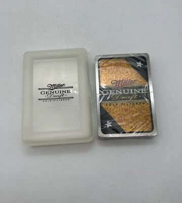 Miller Genuine Draft Gold Filtered Collector Playing Cards - New Sealed - Image 1 of 4