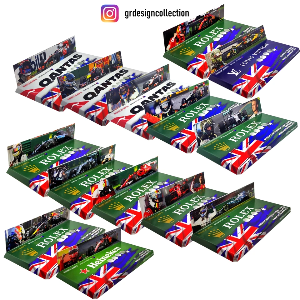 [F1 Minichamps] AUSTRALIAN SPECIAL EDITION COLLECTION Pack CUSTOM INLAY / 1:43 - Immagine 1 di 1