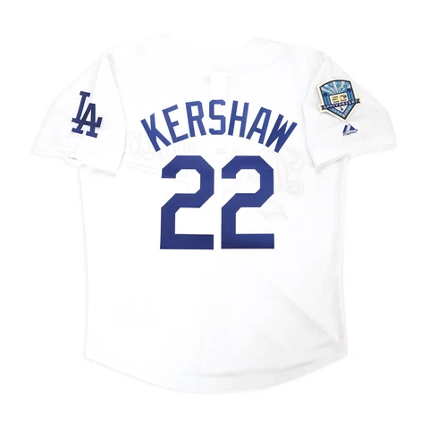 Clayton Kershaw 2008 Los Angeles Dodgers Home 50th Anniv. Jersey Men's (S-3XL) Cover