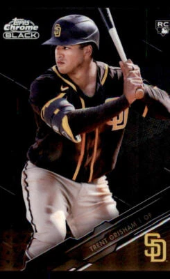 2020 Topps Chrome Black #12 Trent Grisham RC - Image 1 of 2