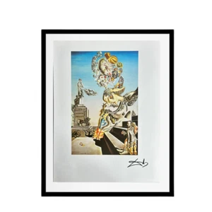 Salvador Dalí 1974 Facsimile Signed Vintage Art Print - The Lugubrious Game - Picture 1 of 6