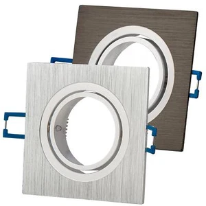 Einbaurahmen schwenkbar GU10 MR16 eckig Gehäuse 70mm Einbaustrahler Einbauspot - Bild 1 von 16