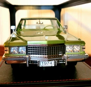 STAMP 1:18 1974 CADILLAC COUPE DEVILLE PERSIAN GREEN - Picture 1 of 8