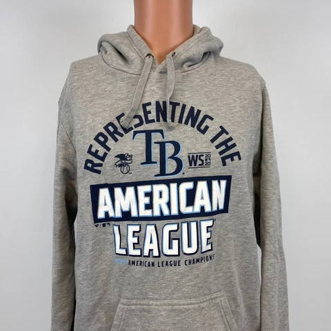 Fanatics Tampa Bay Rays 2020 AL League Champs Hoodie Sweatshirt MLB Baseball L Cover