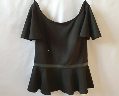 (Nuevo - PVP £120,00) Camiseta sin mangas T-sonai negra diésel para mujer  Foto 1 de 4