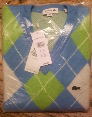 Chaleco suéter de lana Lacoste para hombre - azul - talla L Foto 1 de 2