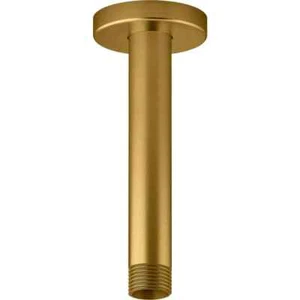 Statement 6 in. Ceiling-Mount Rain Head Shower Arm & Flange in Moderne Brass - Picture 1 of 1
