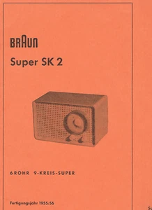 Braun Service Manual für Super SK 2 Copy - Picture 1 of 1
