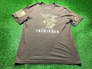 Grunt Style This We'll Defend Men's Graphic Tee Size XL Brown