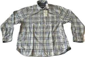Tommy Bahama Leid Back Plaid Flannel Shirt Jacket Mens Size XL Multicolor Button - Picture 1 of 17