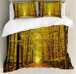 Classic Fabric Duvet Cover Set Twin Queen King Sizes with Pillow Shams - Picture 1 of 90
