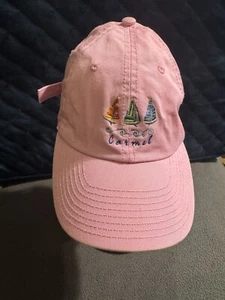 KNP Gorra Gorra Correa Trasera Mujer Rosa Carmelo Bordado Barcos Logo Béisbol - Imagen 1 de 6
