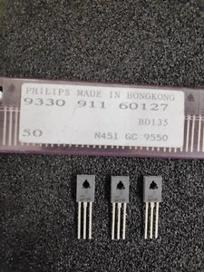 10 Stück/pcs - BD135 PHILIPS NPN Transistor TO126 - Picture 1 of 1