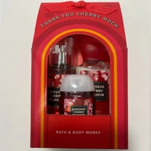 Bath & Body Works BBW "Japanese Cherry Blossom, Thank You Cherry Much" 3 mini - Foto 1 di 7