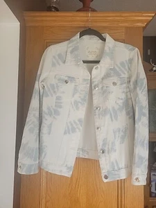 Altard State Blue Tye Dye Denim Jeansjacke Größe Medium Neu ohne Etikett - Bild 1 von 2
