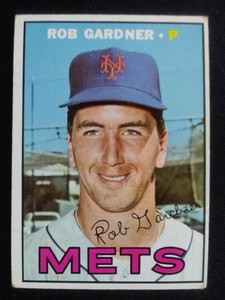 1967 Topps Baseball Card # 217 Rob Gardner - New York Mets