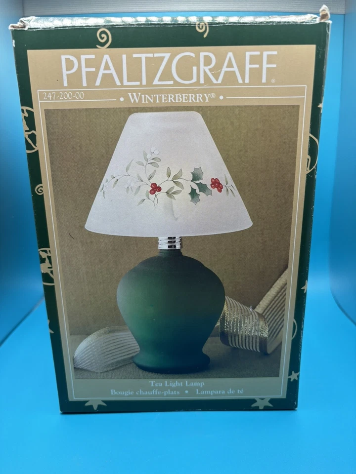 S164 Pfaltzgraff Winterberry 8" Tea Light Lamp