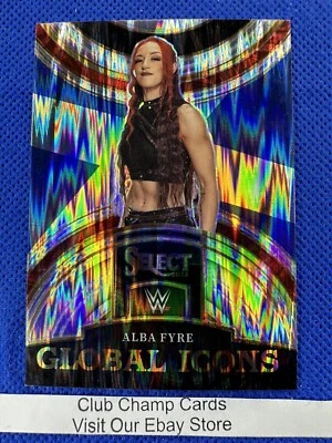 2023 #29 Alba Fyre Panini Select WWE NXT Global Icon Silver Flash Prizm Scotland - Image 1 of 2