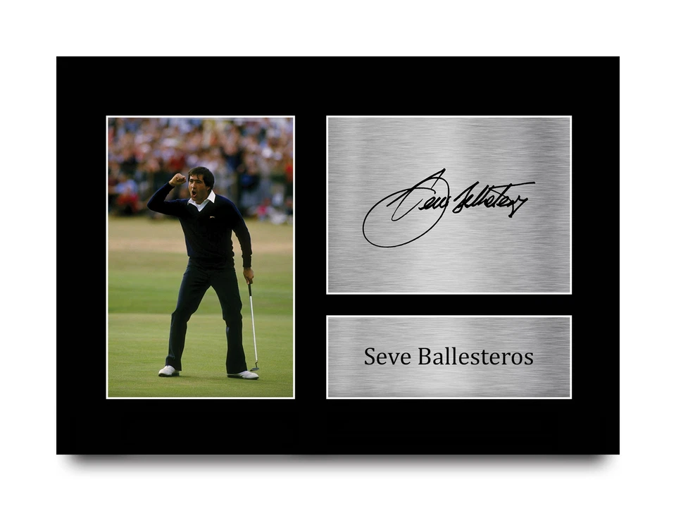 Seve Ballesteros Signed Pre Printed Autograph A4 Photo Gift For a Golf Fan - image 1 of 1