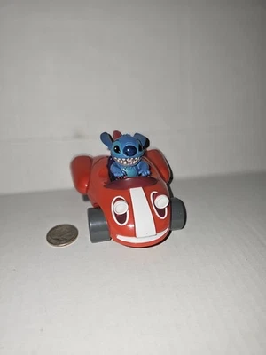 Disney LILO & STITCH PULL BACK & GO Rojo Y Blanco Fricción STITCH CAR DIFÍCIL DE ENCONTRAR RARO Foto 1 de 4
