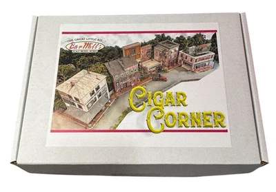 Kit de esquina de cigarros a escala HO Bar Mills con figuras de paisajes de bosques Foto 1 de 4