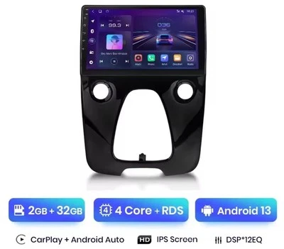 Radio 2 din Para Peugeot 108 Aygo Citroen C1 Bluetooth Wi-Fi Carplay 2/32 - Imagen 1 de 3