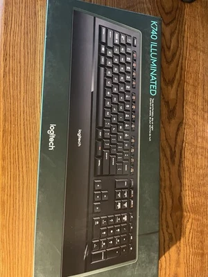 Logitech K740 Illuminated Wired Keyboard In Original Box And Inner Box - Photo 1/4