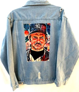 New York Yankees Thurman Munson jacket-Captains Artwork Classic-XL-Free Shipping - Picture 1 of 3