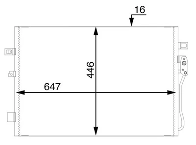 MAHLE Aircon Condenser AC46000S for FIAT FREEMONT/DODGE JOURN etc - Image 1 of 4