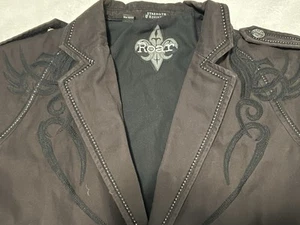 Mens ROAR Jacket Coat Medium Brown Buckle - Picture 1 of 9