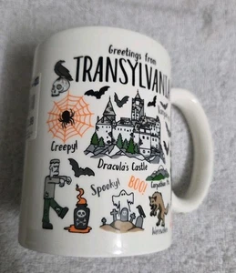 “Greetings From Transylvania” Coffee Mug by Haunted Holiday - Picture 1 of 5