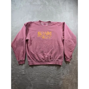 Vintage Sweatshirt Womens L Spam Museum MN USA Made Distressed Thrashed *Read - Picture 1 of 14