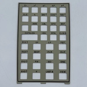 Sovrapposizione standard per calcolatrice Hewlett Packard HP 41C HP 41CV HP 41CX - Foto 1 di 2