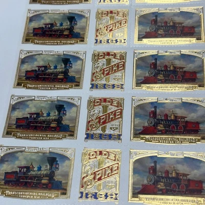 TRANSCONTINENTAL RAILROAD 150th Anniversary 2018 USPS Uncut Sheet 4 - Image 1 of 4