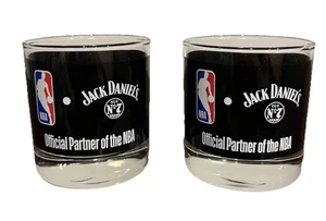Jack Daniels Old n. 7 bicchieri palla bassa basket NBA whisky bourbon set coppia - Foto 1 di 6