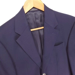 MICHAEL Michael Kors Blazer Lana Cappotto Sportivo Uomo 36S Blu Navy Bottoni Argento - Foto 1 di 14