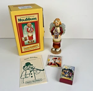 Nuevo ahumador de incienso Rothenburger Holzmannl Angel Kathe Wohlfahrt en caja 105483 - Imagen 1 de 21