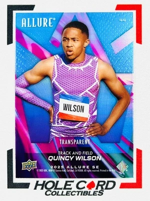 QUINCY WILSON 2025 Upper Deck Allure SE #44 Transparent SP (1) - Image 1 of 2