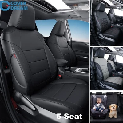 coverdream For Toyota RAV4 Seat Covers LE/XLE/Hybrid 2013-25 Full Set Custom Fit - Изображение 1 из 4